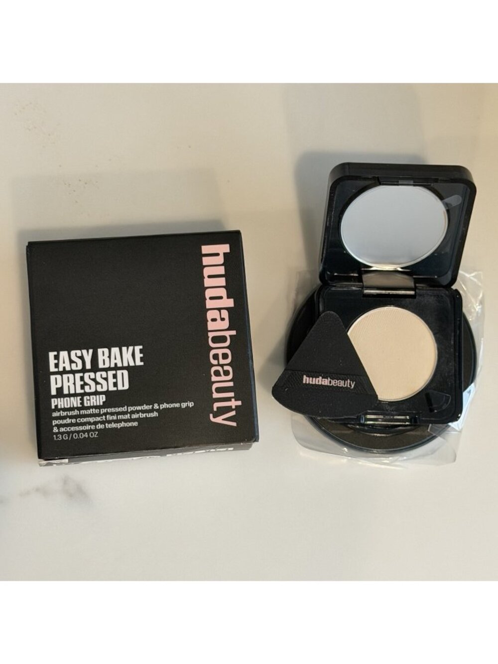 Huda Beauty EASY BAKE Pressed Powder Phone Grip ~ POUND CAKE ~ 1.3g / .04 Oz